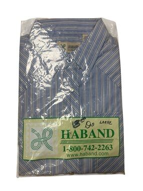 Vintage Haband casual dress shirt pearl snap up